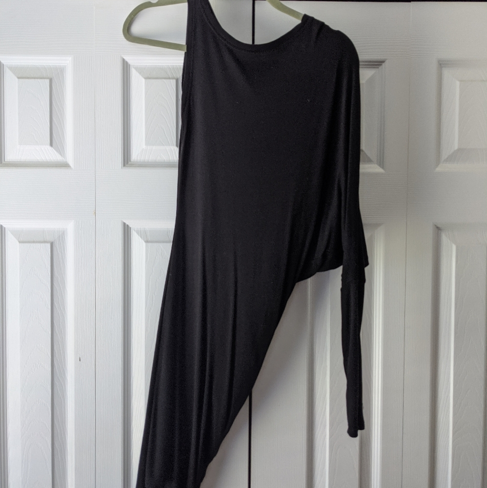 Asymmetrical cotton dress